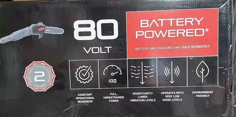 Akku - Hochentaster Powerworks PD80PS 80V Teleskopsäge - ohne Akku/Ladegerät - Bild 2 von 4