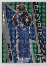 2021-22 Panini Mosaic Elevate Green Mosaic Prizm Joel Embiid #21 0a4r