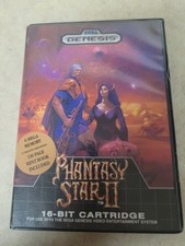 Sega Genesis Phantasy Star II 2 - Cartridge & Manual & Case