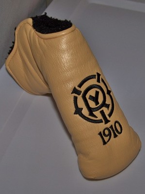 AM&E SNAP-FIT Magnetic Blade Putter Head Cover OLD YORK ROAD COUNTRY CLUB Yellow