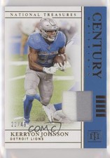 2019 Panini National Treasures Century Materials Prime 22/49 Kerryon Johnson 0c6