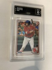 2020 Bowman - Prospects Triston Casas (ROOKIE CARD) GMA GEM-MT 10. rookie card picture