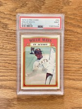 1972 O-Pee-Chee Topps Willie Mays #50  PSA 9 (POP 3, no 10’s) Toughest in set