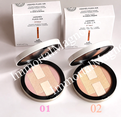 あーみ コスメ HERMES PLEIN AIR TRIO IRIDESCENT MINERAL POWDER 01 CORAIL MOJAVE