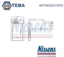 707324 WÄRMETAUSCHER INNENRAUMHEIZUNG NISSENS FÜR KIA PICANTO II