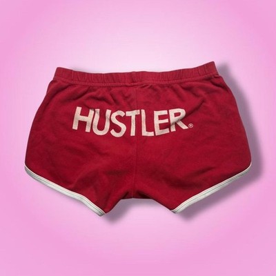Y2K Low Rise American Apparel Red  HUSTLER  Mini Booty Shorts