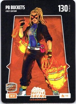 2026 BO JACKSON BATTLE ARENA PB BUCKETS PAIGE BUECKERS FIRE BATTLEFOIL BF-127