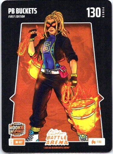 2026 BO JACKSON BATTLE ARENA PB BUCKETS PAIGE BUECKERS FIRE BATTLEFOIL BF-127