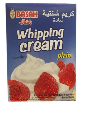 Basak Whipping cream Mix plain Pack Of 2 كريم شنتية سادة