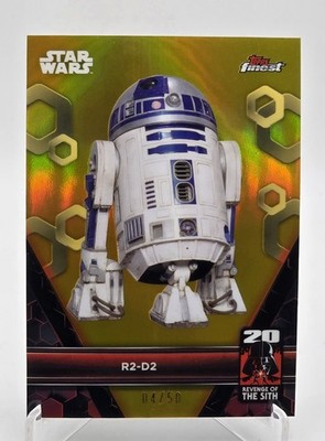 2025 Topps Star Wars Smugglers Outpost/Finest R2-D2 Gold Refractor /50 #ARS-3 