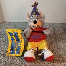 Peluche Happy Birthday Chuck E Cheese 2004 edición limitada con etiqueta