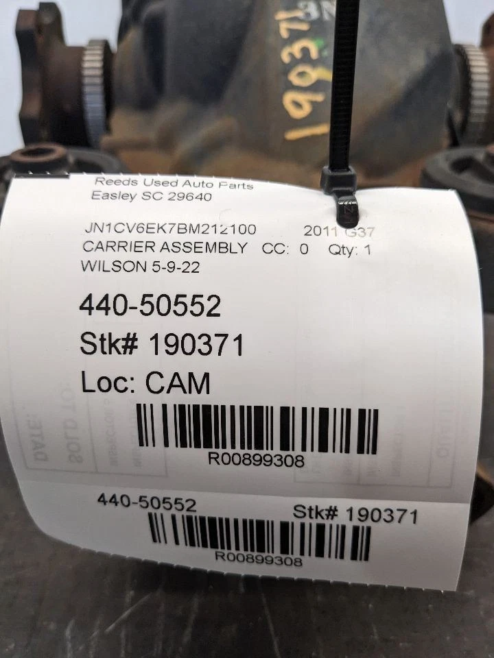 Carrier Coupe Rear AWD 3.357 Ratio Non-locking Fits 11-13 INFINITI G37 899308 - Image 2 of 4