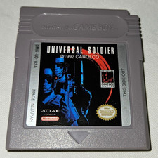 Universal Soldier Cartridge Only Authentic Nintendo Gameboy DMG-UD-USA 1992