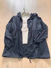 Women Prada black silk coat size S Art 280993