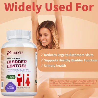 GREVIP Bladder Control Capsules - Helps with Overactive Bladder, for Bladder Health