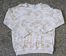 Athleta Pure Luxe Womens XS Camo Sweatshirt Crewneck Pullover Athleisure Yoga