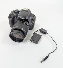 Canon EOS Rebel T3 Digital SLR Camera w/18-55mm Lens  DC Coupler No Cap or Batt