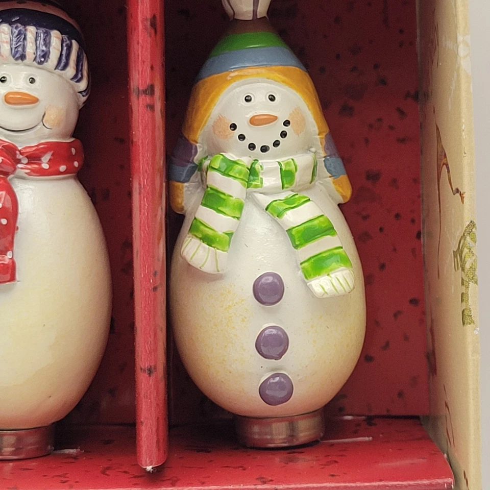 Oneida Muñecos de Nieve Esparcidores de Queso para Navidad Set de 3 Compañeros de Nieve Taylor-Kerman Foto 3 de 4