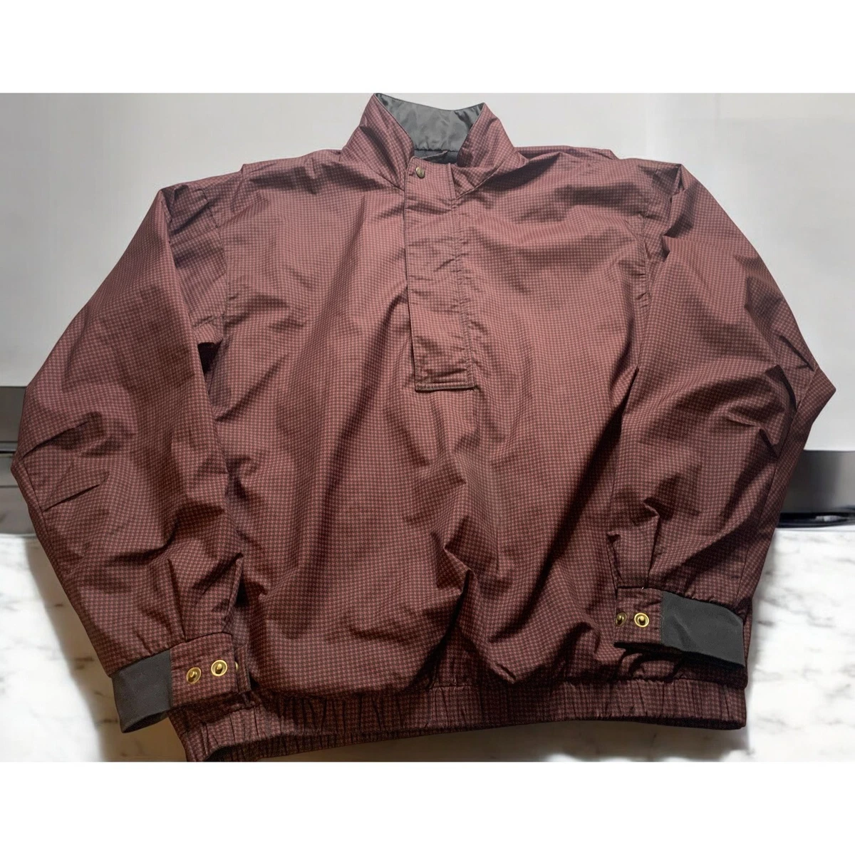 Veste homme FootJoy XL marron golf DryJoys pied de poule coupe-vent