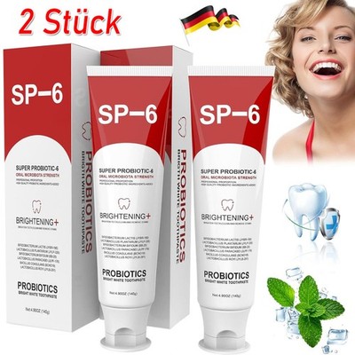 2pcs SP-6 Teeth Whitening Toothpaste 140g Removes Bad Breath Dental PlaqueStain