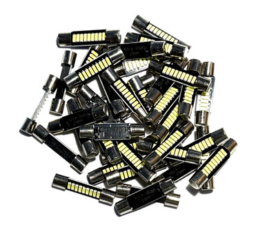 Choose 1-2-3-4-5-6 LED REPLACEMENT BULBS, 29mm Fuse Style, Bright White Light