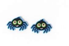 HALLOWEEN Spooky Scary Cute Shoe Charms Spider Compatible w/ CROCS Set 2pc