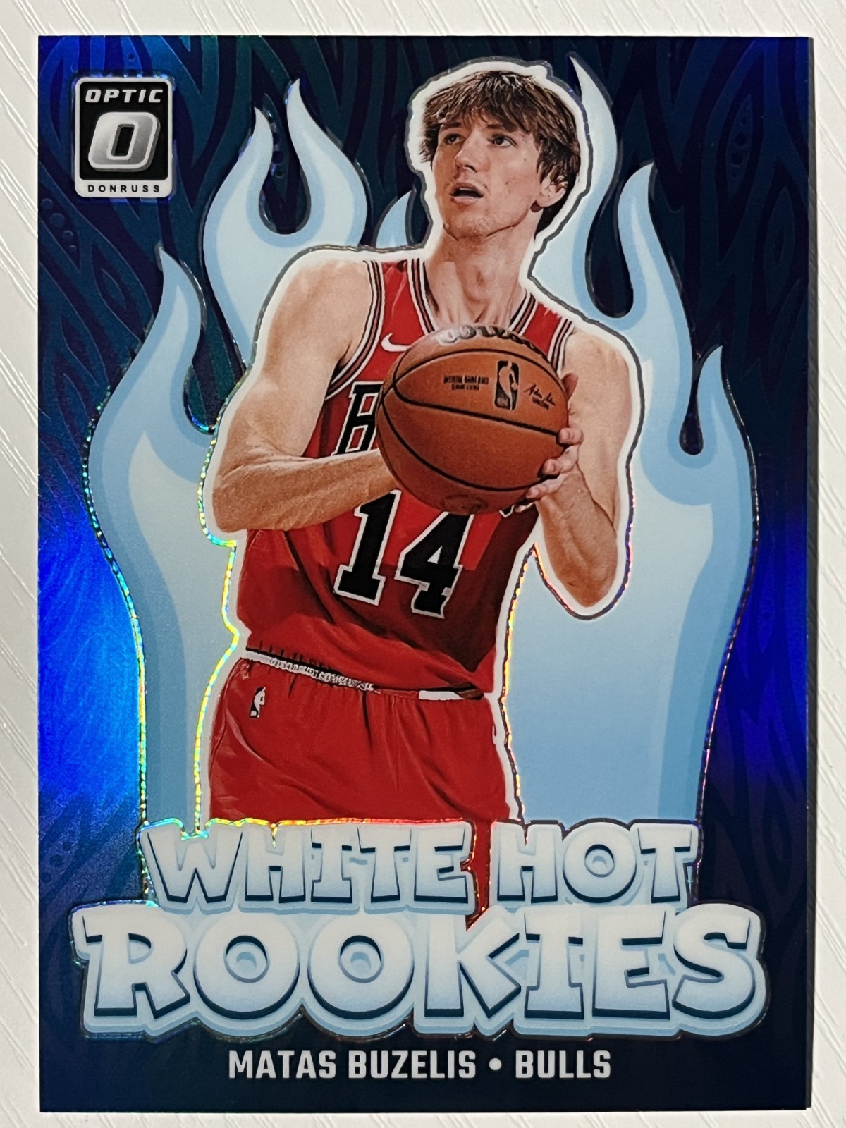 Matas Buzelis 2024-25 Panini Donruss Optic White Hot Rookies Silver Holo RC #10