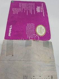 The Battle of Olympus NES 1989 Manual Incluye Estuche de Alquiler OEM Nintendo