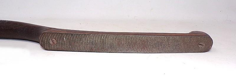 ANTIQUE HANDLED CURVE CUT FILE FOR NON-FERROUS METALS -8" L. FILE -12 1/4" TOTAL