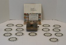 Vintage GAF View-Master Viewer  15 Reels Lot Travel Disney USA Tested Working