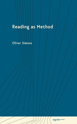 Reading As Method by Oliver Simons Hardcover Book