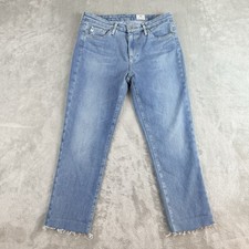 Adriano Goldschmied AG Jeans 27 Blue Denim Prima Cigarette Leg Made In Japan