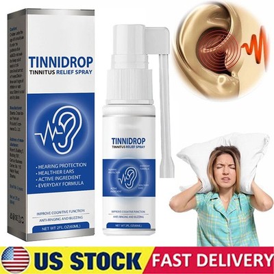 earwax remover,Tinnitus Treatments Ear Drops 60ML US,  Tinnitus relief spray