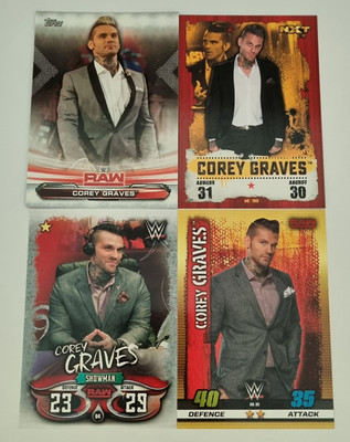 AEW NXT WWE Wrestling Performer Superstar 4 Card Lot - Corey Graves