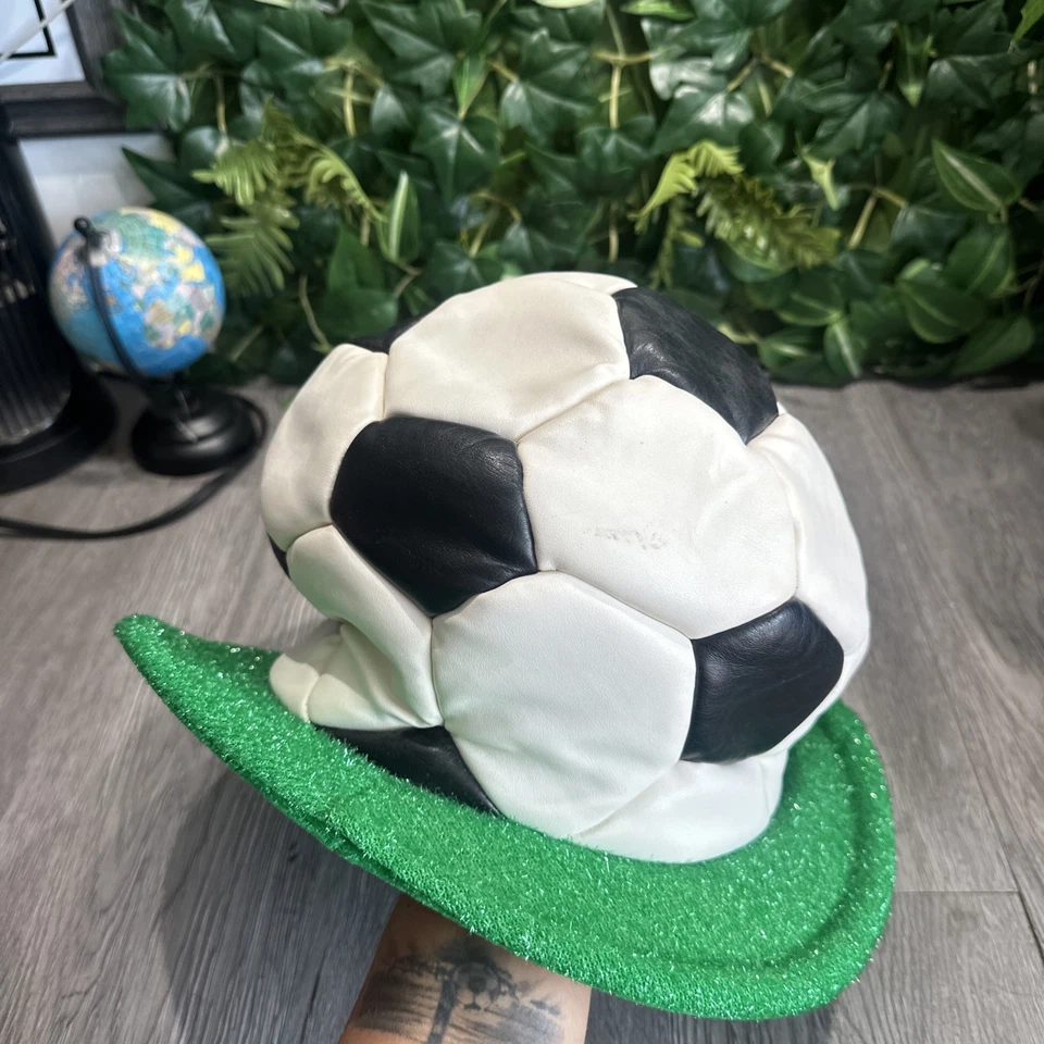 Chapéu de bola de futebol Elope Soccer World Cup vinil grosso tamanho adulto ajustável - Imagem 4 de 4