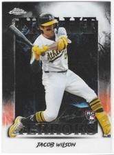 Jacob Wilson Night Terrors RC - 2025 Topps Chrome Update #NT-11 (RC) - Athletics