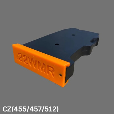 CZ455/457/412 10 RUND MAGAZIN BASISKAPPE - .22WMR - HUNTER ORANGE