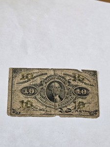 1863 United States 10 Cents "Fractional Currency" Rare