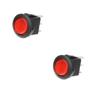 2X Wippschalter Schalter Ein/Aus 12V Rot Kippschalter (2,11 Eur/StüCk)