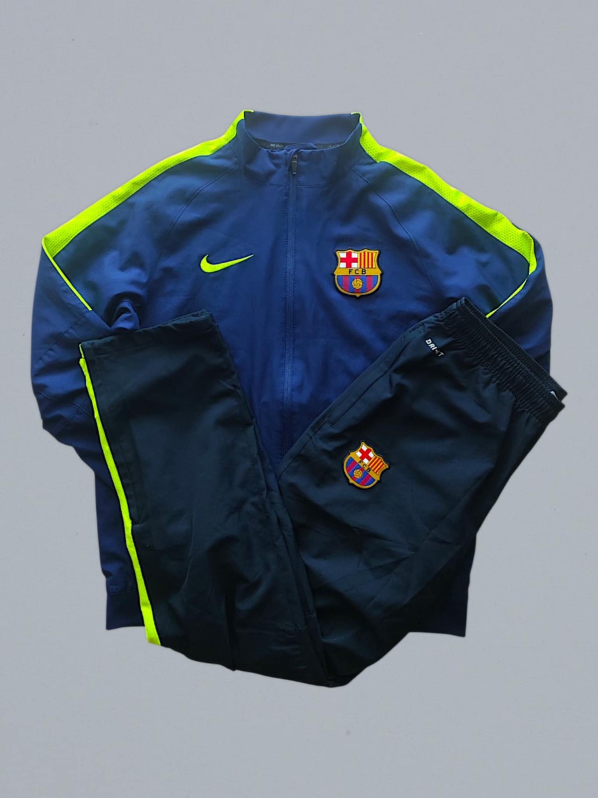 SACAI X NIKE Tuta Nike x FC Barcelona Baggy Vintage 2014 15 Uomo Medium Navy & Neon