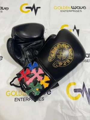 New Arrival Custom made Chrome Heart Leather Boxing Gloves No Winning