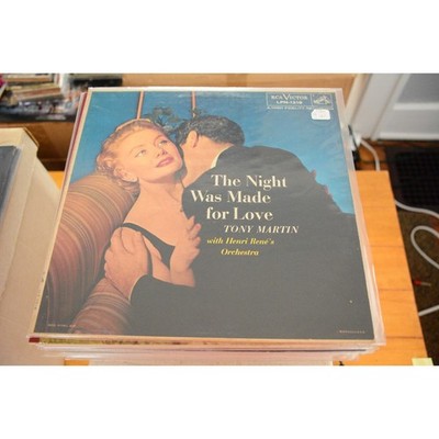 TONY MARTIN ''THE NIGHT WAS MADE FOR LOVE'' LP 12'' VINYL VG+ CHEESECAKE