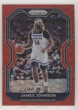 2020-21 Panini Prizm Ruby Wave Prizm James Johnson #247 lw9