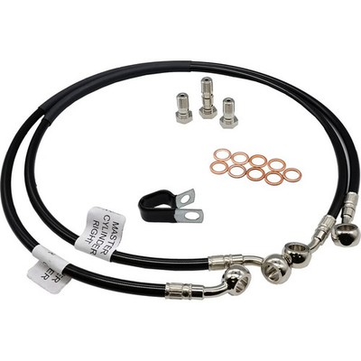 Galfer Front Brake Line Kit - Black, 2 Line