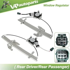 For 2009-2013 Infiniti For G37 Pair Rear Side Window Regulator Power w/ Motor