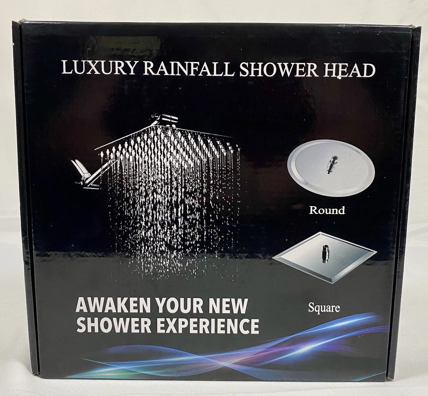 Luxury 12 Inch Rain Shower Head W/Hand Held Shower Nozzle Matte Black