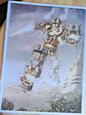 Acme Archives Steampunk Voltron Defender Universe 18'' X  24''