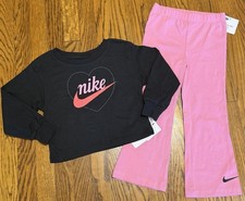 NIKE SPORT AUTHENTIC TODDLERS GIRLS BRAND NEW ORIGINAL 2Pc SET Size 4T, NWT