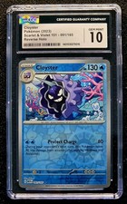 2023 Pokemon Scarlet & Violet 151 #91 Cloyster Reverse Holo CGC 10 GEM MINT
