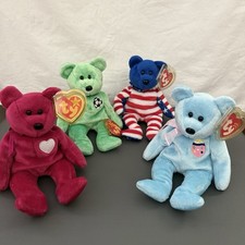 Beanie Babies TY Nostalgic 90s Toys Bear Lot with Tags